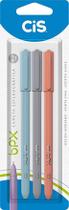 Caneta esferográfica bpx 0.7mm estojo 3 cores - cis