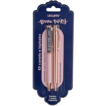 Caneta Esferografica Bruna Tavares KIT C/LAPISEIRA BL.C/02