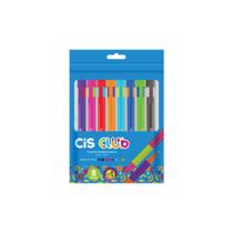 Caneta Esferográfica Cis Club Estojo 8 Cores Caneta Esferográfica Cis Club Estojo 8 Cores