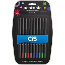 Caneta Esferografica CIS Pentonic 0,7MM 10 Cores