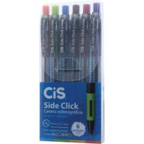 Caneta Esferográfica CIS Sideclick 0.7mm 6 Cores - Sertic