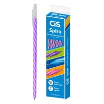 Caneta Esferografica Cis Spiro 12 Und Tinta Roxa