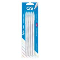 Caneta Esferografica Cis Spiro Clean Com 5 Unidades 0.7mm