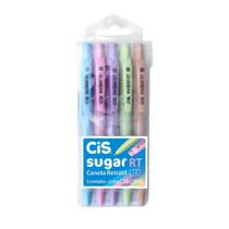 Caneta Esferográfica Cis Sugar RT 1.0 Estojo com 5 Unidades Caneta Esferográfica Cis Sugar RT 1.0 Estojo com 5 Unidades