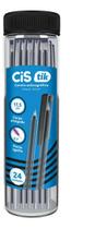 Caneta Esferográfica Cis Tik Preta 0.7mm Pote C/ 24 Unidades