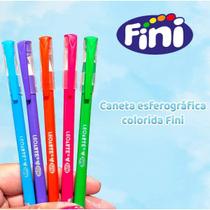 Caneta Esferográfica Colorida 0.7mm Fini - 5 Cores