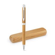 Caneta Esferográfica com Estojo de Bambu - 1 Unidade Caneta Esferográfica com Estojo de Bambu - 1 Unidade