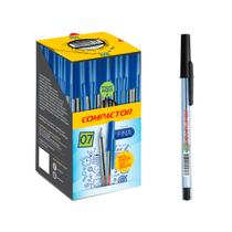 Caneta Esferográfica Compactor 0.7 Preta Caixa com 50 Unidades Caneta Esferográfica Compactor 0.7 Preta Caixa com 50 Unidades