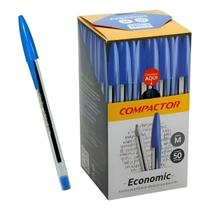 Caneta Esferográfica Compactor Economic Azul Caixa 50 Unidades Ponta Média Caneta Esferográfica Compactor Economic Azul Caixa 50 Unidades Ponta Média