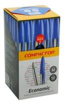 Caneta Esferográfica Compactor Economic Azul Caixa c/50 unidades