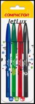 Caneta Esferografica, Compactor Jet Lux II 1.0mm 4 Cores