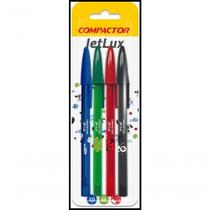 Caneta Esferografica Compactor Jet Lux Ii 1.0mm 4 Cores Caneta Esferografica Compactor Jet Lux Ii 1.0mm 4 Cores