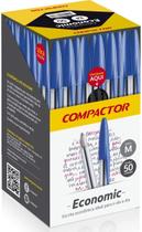 Caneta Esferográfica Compactor Preto, Pacote de 50 Unidades Caneta Esferográfica Compactor Preto, Pacote de 50 Unidades
