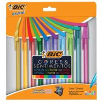 Caneta esferográfica Cores e Sentimentos 1.2 com 10 unidades - Bic Caneta esferográfica Cores e Sentimentos 1.2 com 10 unidades - Bic
