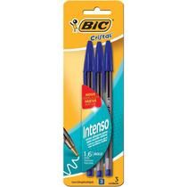 Caneta Esferográfica Cristal Bold 1.6 3 Un. BIC