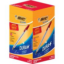 Caneta esferografica Cristal vermelha/cx com 50 und