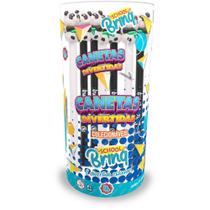 Caneta Esferográfica Divertida Panda Display com 20 Unidades