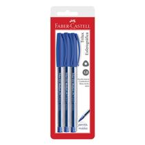 Caneta Esferográfica Faber-Castell Trilux 3 Un. Azul