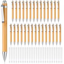 Caneta esferográfica Fainne Bamboo Retrátil 5x1 cm Tinta Preta Caneta esferográfica Fainne Bamboo Retrátil 5x1 cm Tinta Preta