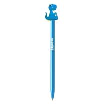 Caneta esferográfica fannpen - dinossauro azul 0,7 - newpen