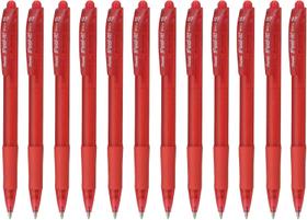 Caneta Esferografica Feel It 0, 7mm Vermelha - Caixa com 12 Unidade(s), Pentel, BX417-B, Vermelha