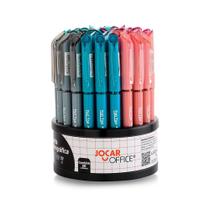 Caneta Esferográfica Flat Top 0.7 Azul - Display c/ 50 Unidades Sortidas Leonora - 97914