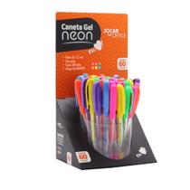 Caneta Esferográfica Gel Neon Ponta Media 1.0Mm 6 Cores Display c/ 60 unidades Leonora - 97345 Caneta Esferográfica Gel Neon Ponta Media 1.0Mm 6 Cores Display c/ 60 unidades Leonora - 97345