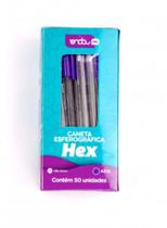 Caneta Esferográfica Hex Azul - Onda Pro