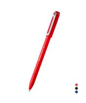 Caneta Esferográfica Izee 0.7mm Traço Fino Médio Material Escritório Cores Azul Vermelho e Preto