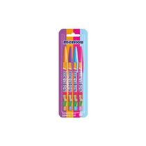 Caneta Esferográfica Jet Lux Mentos 4 Cores Caneta Esferográfica Jet Lux Mentos 4 Cores