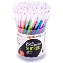 Caneta Esferográfica Jocar Sunset 1.0MM 5 Cores - Display com 60 Unidades Caneta Esferográfica Jocar Sunset 1.0MM 5 Cores - Display com 60 Unidades
