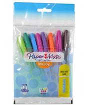 Caneta Esferográfica Km 100 Sortidas 1.0mm - 8 unid - Paper Mate