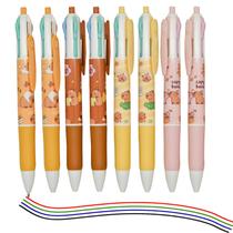 Caneta esferográfica Lopenle 4 em 1 Capivara Multicolor x12