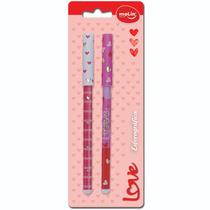 Caneta esferográfica Love Heart Molin 1,0 mm 2 peças