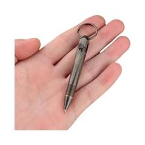 Caneta Esferográfica Mini De Latão Portátil Cilíndrica Com Pingente De Chave Ferramenta De Escrita Caneta Esferográfica Mini De Latão Portátil Cilíndrica Com Pingente De Chave Ferramenta De Escrita