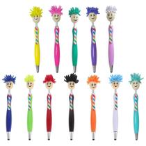 Caneta esferográfica Mop Head Mop Topper com limpador de tela, 12 unidades Caneta esferográfica Mop Head Mop Topper com limpador de tela, 12 unidades