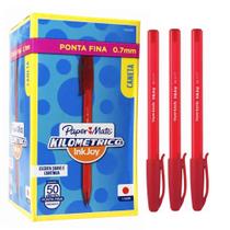 Caneta Esferográfica Paper Mate Kilometrica 0.7mm Vermelha C/50 Caneta Esferográfica Paper Mate Kilometrica 0.7mm Vermelha C/50