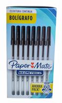 Caneta esferográfica Papermate KM Pop 1.0 Preta CX C/60 un