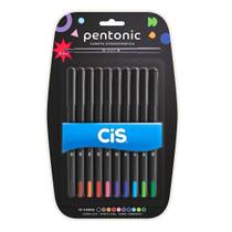 Caneta Esferográfica Pentonic 1.0 e 0.7mm Com 10 cores - Cis Caneta Esferográfica Pentonic 1.0 e 0.7mm Com 10 cores - Cis