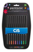 Caneta Esferográfica Pentonic Cis 0,7mm 10 Cores Caneta Esferográfica Pentonic Cis 0,7mm 10 Cores