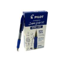Caneta Esferográfica Pilot BPGP Super Grip 1.0mm Azul 12UN Caneta Esferográfica Pilot BPGP Super Grip 1.0mm Azul 12UN