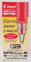 Caneta Esferográfica Pilot Bps-grip-m Verm 1.0 Cx C/12 Unid