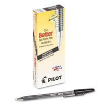 Caneta esferográfica PILOT The Better Medium Point Black Ink, pacote com 12 Caneta esferográfica PILOT The Better Medium Point Black Ink, pacote com 12