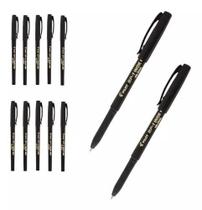 Caneta Esferográfica Ponta Média 1mm Tinta Preta Pilot 12uni Caneta Esferográfica Ponta Média 1mm Tinta Preta Pilot 12uni