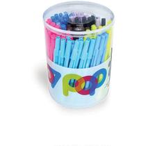 Caneta Esferográfica POP 0.7MM Azul Pote com 100 Unidades Caneta Esferográfica POP 0.7MM Azul Pote com 100 Unidades