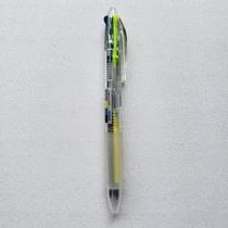 Caneta esferográfica retrátil 3 cores - Molin (preto, azul, amarelo fluoresc) Caneta esferográfica retrátil 3 cores - Molin (preto, azul, amarelo fluoresc)