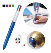 Caneta Esferográfica Retrátil Bic 4 Cores Fine 1.0mm 4 Em 1
