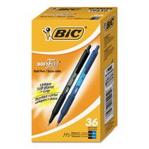 Caneta esferográfica retrátil BIC SCSM361AST Soft Feel de 1 mm, pacote com 36 Caneta esferográfica retrátil BIC SCSM361AST Soft Feel de 1 mm, pacote com 36
