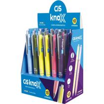 Caneta Esferografica Retratil CIS KNOX 0.7MM 5 Cores (S) DP.C/18
