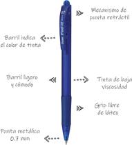 Caneta Esferográfica Retrátil Feel It 0,7mm Pentel